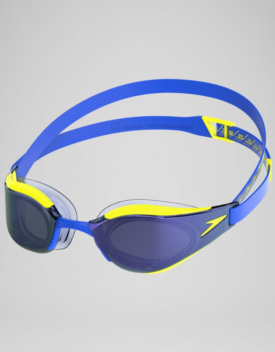 Speedo Fastskin Hyper Elite Mirror Swimming Goggles Blue 8-1281818575-ONESZ
