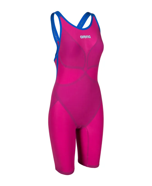 Arena Powerskin Veloce Woman Violet Surge open back