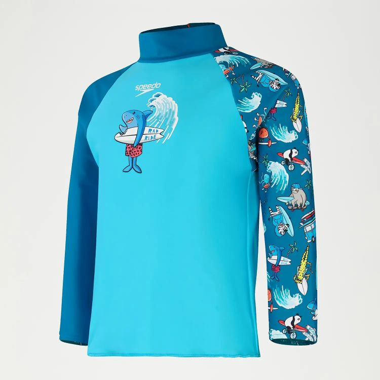 Maglia Speedo Long Sleeve Printed Rash Top anti uv