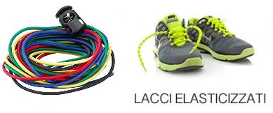 Lacci elastici con clip per scarpe RUNNING