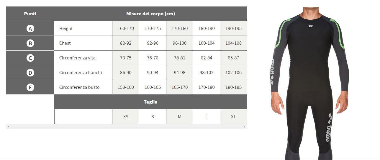 Arena Carbon Compression pantalone lungo Uomo - Donna