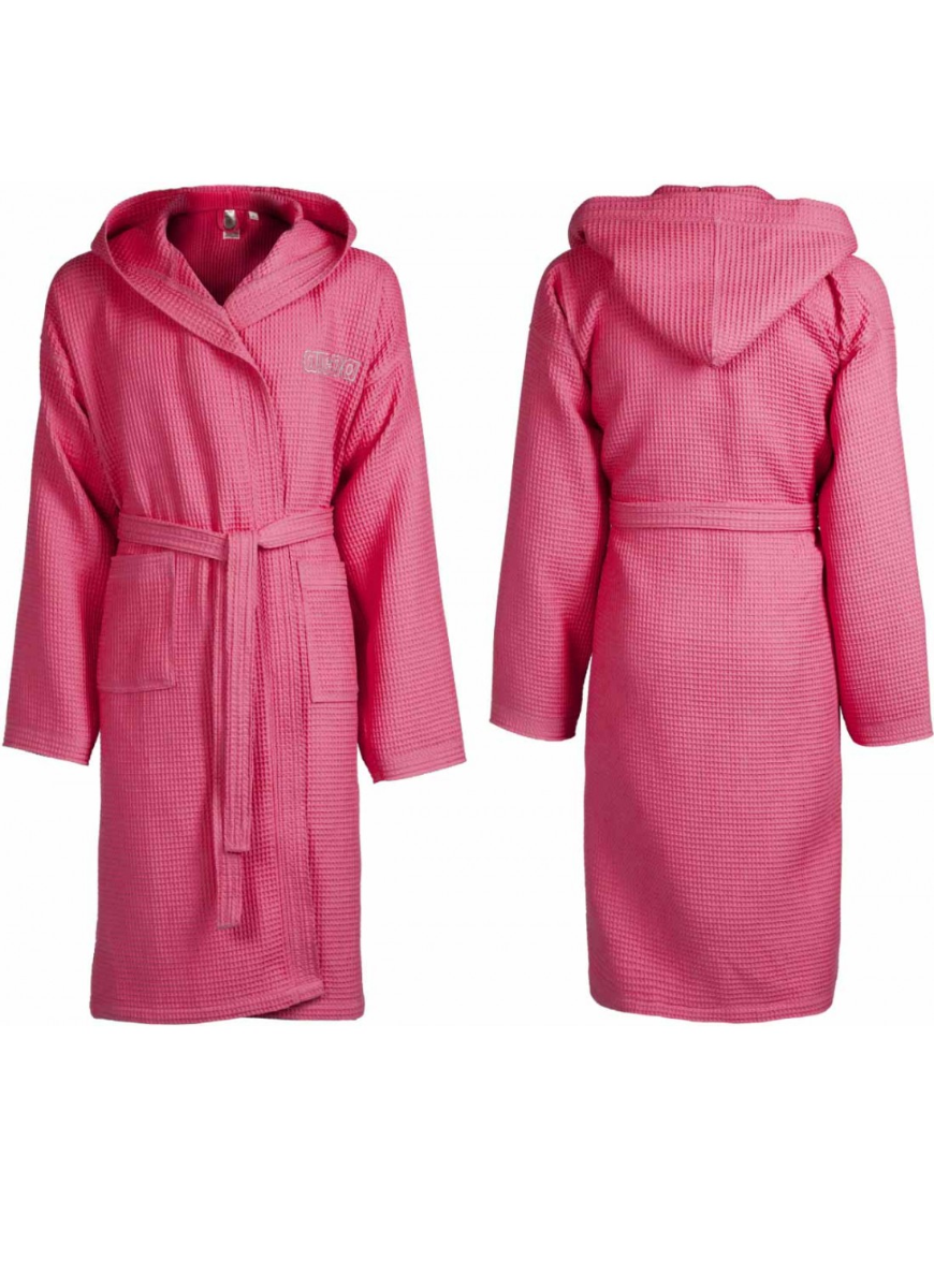 Accappatoio Arena a nido d'ape con cappuccio WAFFLE jr