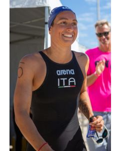 ARENA Powerskin® R-EVO+ OPEN WATER Donna logo ITALIA